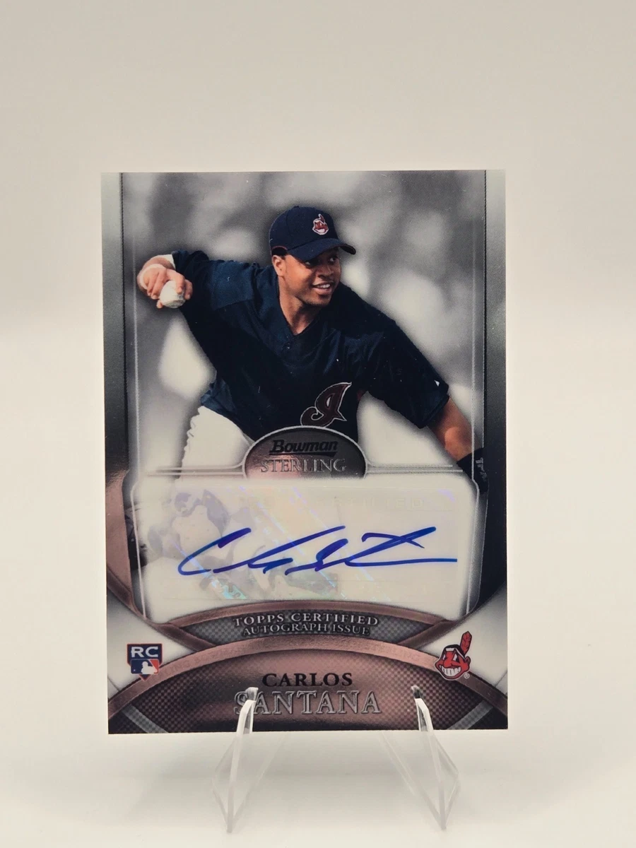 Bowman Carlos Santana Baseball Sports Trading Cards & Accessories 