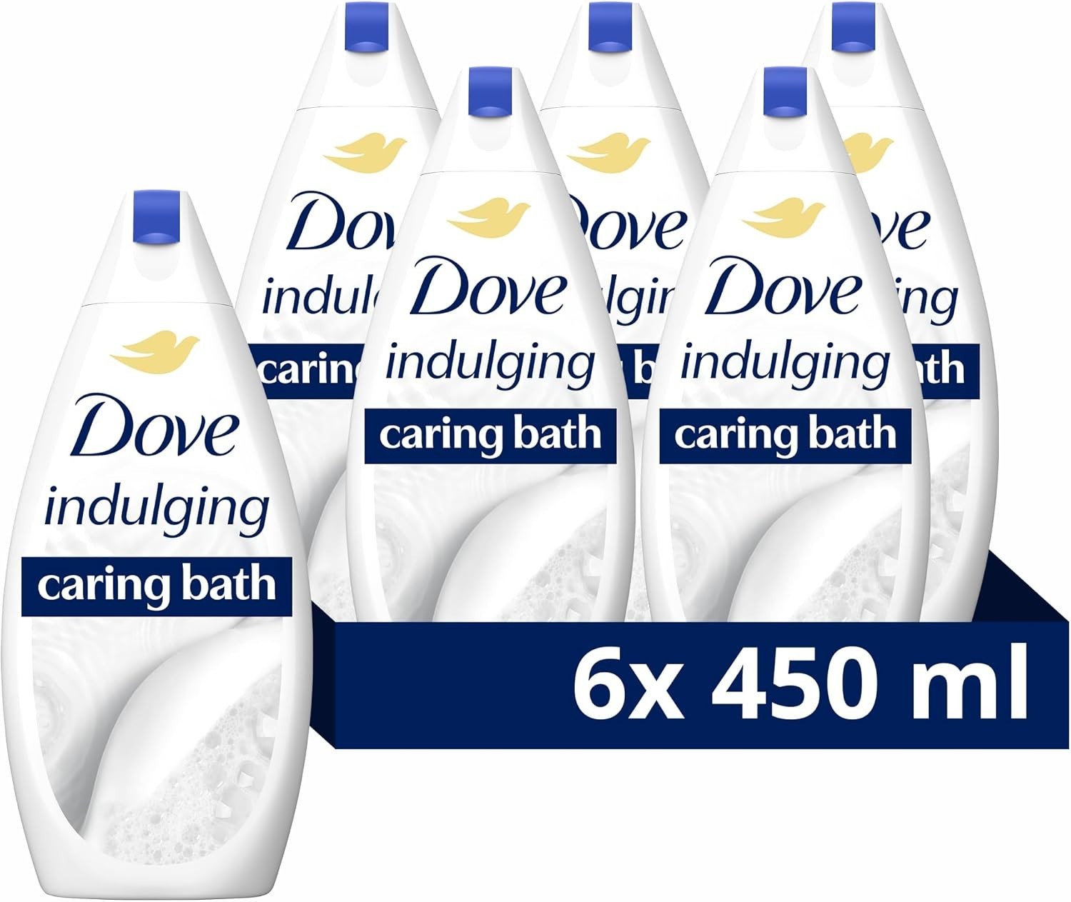 Dove Caring Bath Indulging Cream Bath Soak 6X 450 ml - Image 3