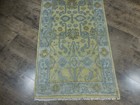 Turkish Oushak Rug, Modern Multicolored Handmade Bohemian Rug 2.8x6 Ft — photo 6
