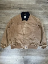Vintage Carhartt Santa Fe J14 BRN Firm Duck Traditional Coat   Size 2XL  