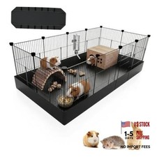 PAWING 12 Panels Small Animal Playpen with 12-Panel Metal with waterproof mat