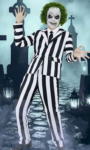 Men’s Beetlejuice Costume Size XXL
