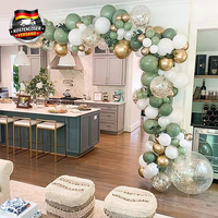 Ballons Girlande GrüN, Luftballons Girlande GrüN Weiß, Luftballons Geburtstag Ho