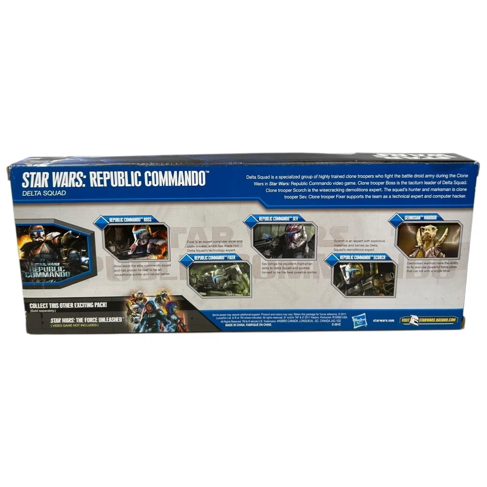 Star Wars Republic Commando Delta Squad 3.75" Action Figure Set Toys R Us 2011 - Image 4 of 4