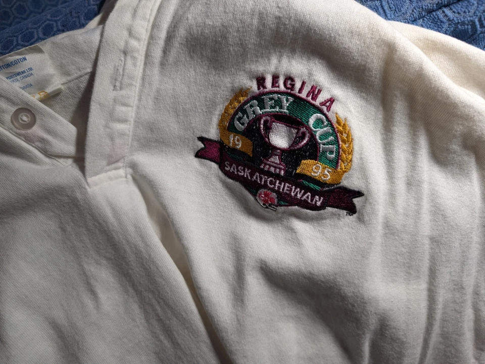 Polo Copa Gris CFL 1995 Baltimore Stallions XXL Foto 2 de 4