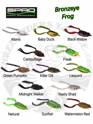 Spro Dean Rojas Bronzeye Frog 65 - 5/8oz - Choose Color | eBay