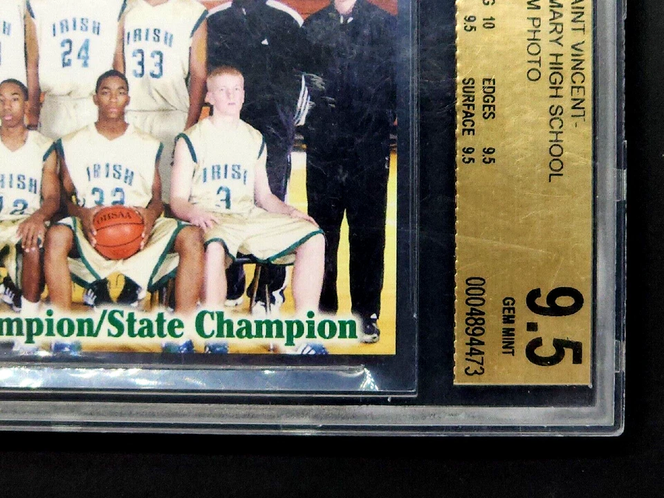 2003 Saint Vincent Mary High School Team Photo #5 LeBron James RC Rookie BGS 9.5 - Image 4 of 4