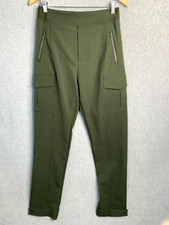 Athleta Endless Highrise Cargo Pant Size 10 Tall 28" Waist Green Adjustable Hem