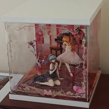 Myethos Evangelion Rei & Asuka Whisper of Flower Figures + LED Display Showcase