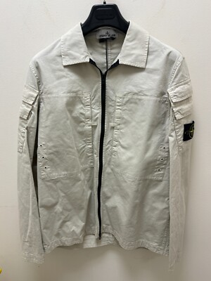 Stone Island 10610 Regular Fit Overshirt in stretch cotton Stone Island 10610 Regular Fit Overshirt in stretch cotton