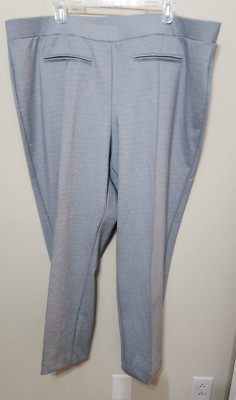 Ruby Rd. Pull On Ponte Pant Size 3X Slate Gray Women's