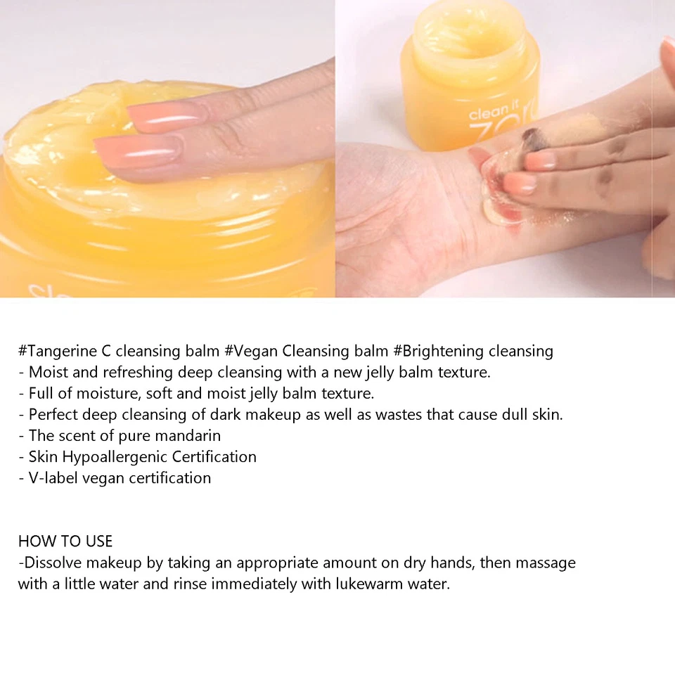 Nuevo bálsamo limpiador iluminador Clean It Zero BANILA CO 3,38 oz/100 ml vegano Foto 3 de 4