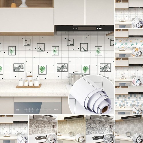 Moisture-proof Wallpaper Oil-proof Stove sticker Wall Decal