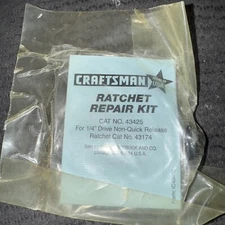 NEW USA MADE Craftsman 1/4" Repair Kit 43425 for Non-Quick Release Ratchet 43174