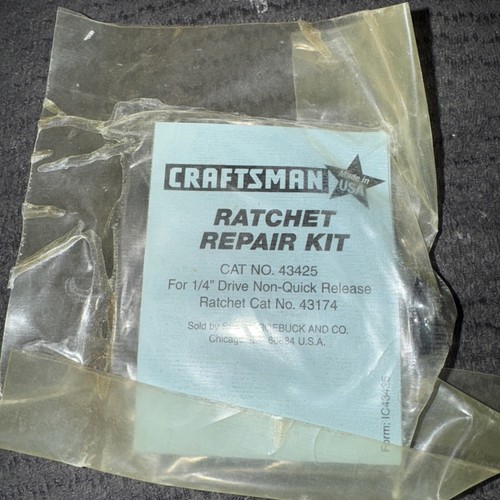 NEW USA MADE Craftsman 1/4" Repair Kit 43425 for Non-Quick Release Ratchet 43174 - Picture 1 of 3