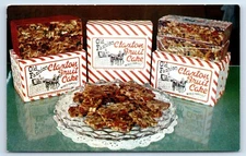 Old Fashion Claxton Fruit Cake made in Claxton Georgia GA c1950s Postcard