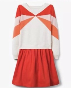 coral sweater dress