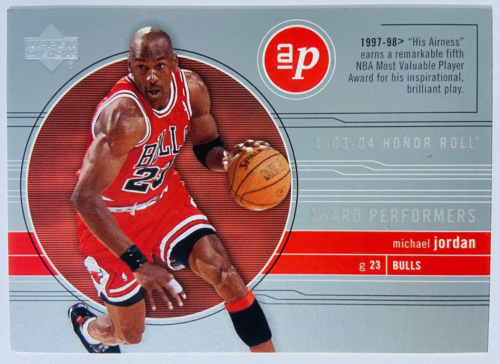 Michael Jordan - Chicago Bulls Upper Deck 2003-04 Honor Roll #AP11 - Afbeelding 1 van 2
