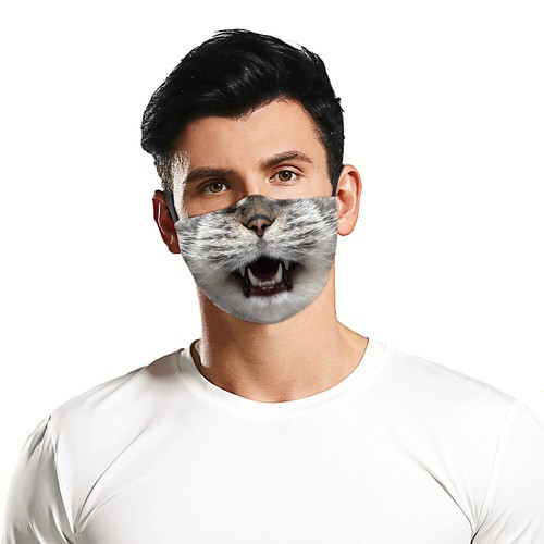 Adult/Kids Mouth Protective PM2.5 Filters Adjustable Reusable Animals Face Masks - Picture 71 of 74