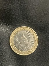 Unusual £2 Two Pound Coin St Paul's Cathedral (1945-2005) with Minting Errors