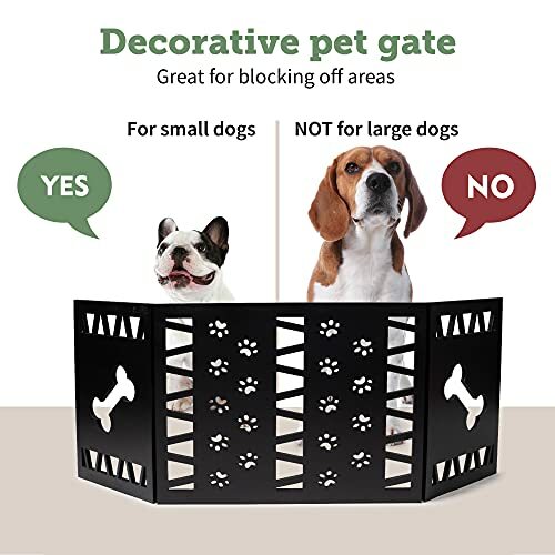 short pet gate with door