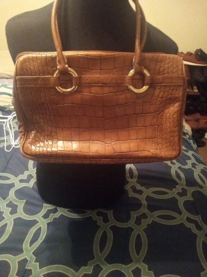 Cartera Cartera Antonio Melanie Bronceada Estampado Cocodrilo Foto 4 de 4