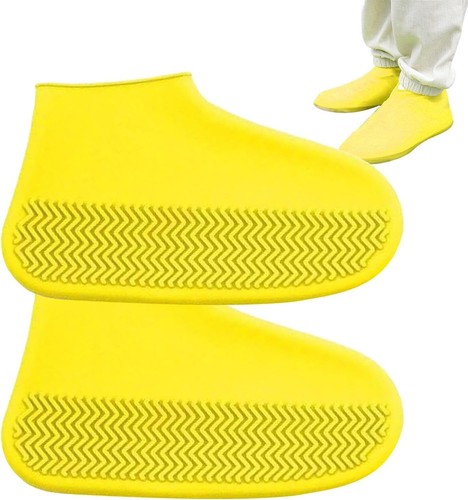Resistant Silicone Overshoes Rain Waterproof Shoe Covers Boot Cover Protector - Picture 38 of 70