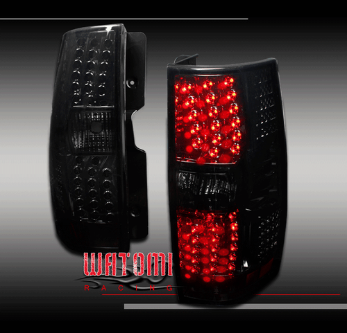 For 07-14 Chevy Suburban Tahoe/07-13 GMC Yukon LED Tail Brake Lights Lamps Smoke - Picture 1 of 4