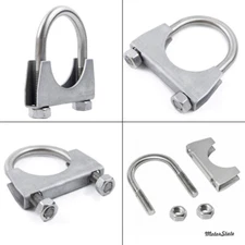 2" 304 Stainless Steel Saddle U-Bolt Exhaust Muffler Clamp-2Inch