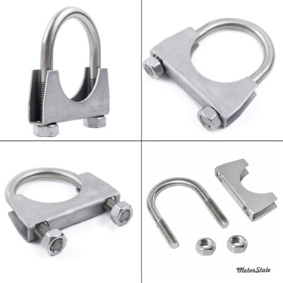 #ad #ad 2quot; 304 Stainless Steel Saddle U Bolt Exhaust Muffler Clamp 2Inch $11.90