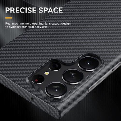 Genuine Carbon Fiber Aramid Case for Samsung Galaxy S24 Ultra Matte Back Cover - Picture 15 of 25