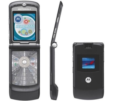 NEU MOTOROLA V3 RAZR TELEFON - BLUETOOTH - GPRS - VGA CAM - ORANGE NETZWERK
