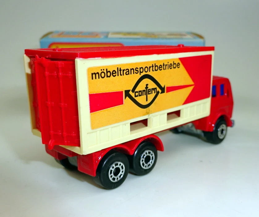Matchbox SF Nr. 42C Mercedes Benz Container Truck "Confern" top in Box - Bild 3 von 4