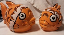 Paar skurrile Clown Fisch Kerzenständer