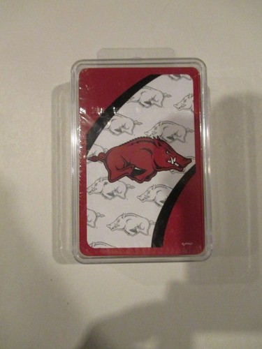 Arkansas Razorbaks Collectible Deck of Playing Cards w Free ship!  - Afbeelding 1 van 2