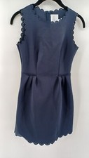 Katherine Barclay Women's Sleeveless Mini Dress Size 2 Navy Blue Office.