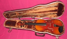 Vintage William Lewis Ton-Klar The Dancla Violin Case 2 Bows Germany 126 Set