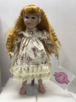 Tussini Collection Hand Crafted Porcelain Doll Andrea 31158. New