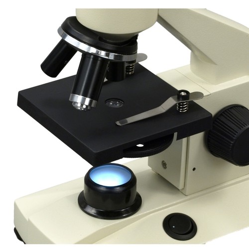 Microscopio LED compuesto monocular para niños OMAX 40X-1000X + kit de preparación de diapositivas - Imagen 4 de 8