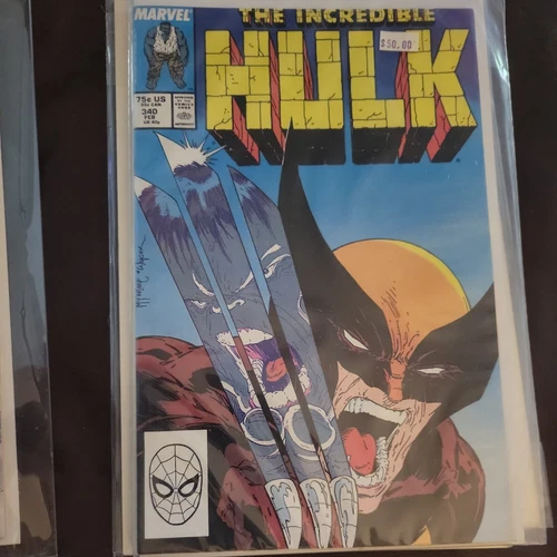 Incredible Hulk  vs Wolverine Iconic Todd McFarlane Cover