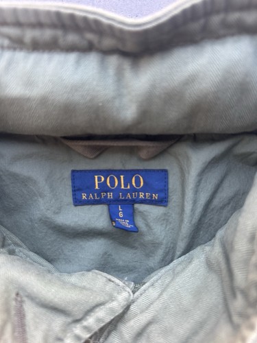 Polo Ralph Lauren M-67 Peace Military Field Jacket Combat Green Rare Pins Size L - Imagen 12 de 15
