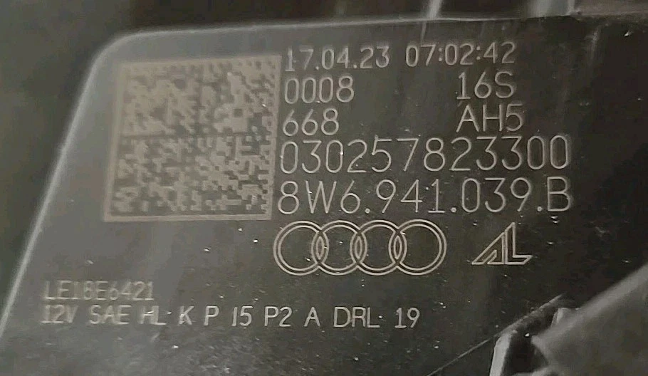 Driver 2020-24 AUDI A5 S5 RS5 LH MATRIZ DE FAROL LED OEM D8W6941039B danos - Imagem 4 de 4