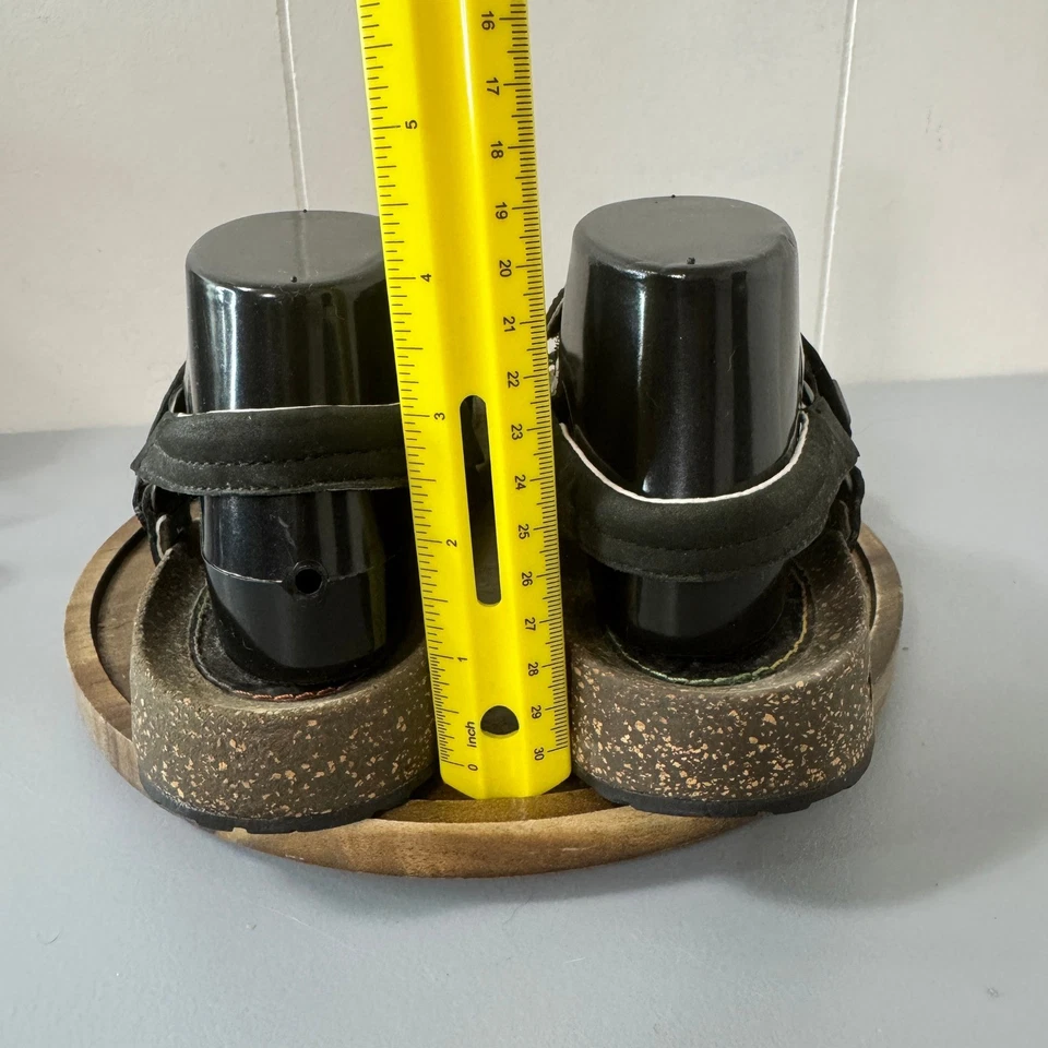 Sandalias deportivas Teva negras de gamuza con plantilla de corcho para mujer talla 9,5 Foto 4 de 4