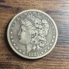 1881 S Morgan Silver Dollar San Francisco 90% Silver $1 Coin Circulated