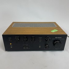 Trio KA-1200B Integrated Amplifier Amp Silver Audio Hifi Separate Wooden/Wood