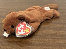 Ty Beanie Babies "Bucky" The Beaver 1995 Plush Toy New Original Tag Style 4016
