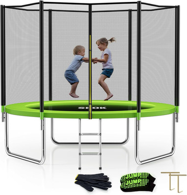 Trampoline for Kids,400Lbs Outdoor Trampoline with Net-Astm Approved Trampoline 