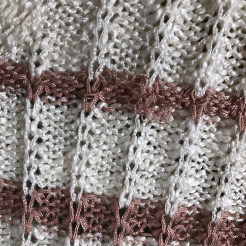 SO Sweater Womens 1X Cream Loose Knit Striped Casual Layering Versatile Staple - Picture 5 of 15