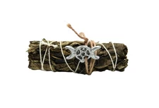 Triple Moon Black Sage - Mugwort – 4 Inch Smudge Stick for Deep Cleansing