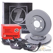 ZIMMERMANN BREMSE BREMSEN SATZ SET KIT BELÜFTET Ø256  +WK VORNE